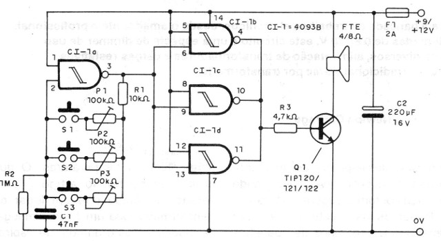    Figura 1 – Diagrama da campainha
