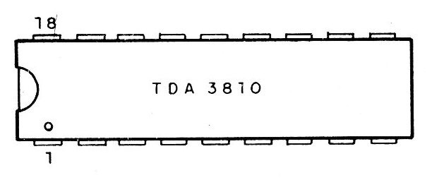 Figura 3 – Pinagem do TDA3810
Figura 3 – Pinagem do TDA3810