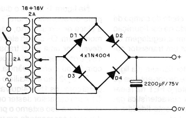   Figura 3 – Fonte de alimentação para o circuito
