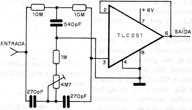 Figura 3 – Filtro para o circuito
Figura 3 – Filtro para o circuito
