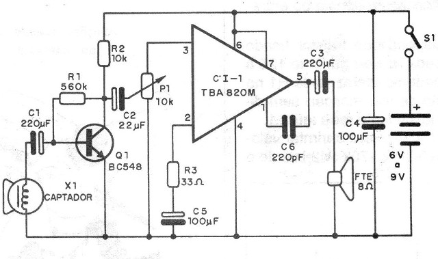 Figura 4 – Diagrama do amplificador
