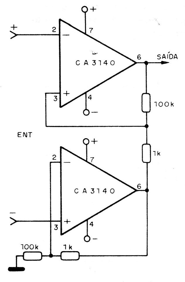    Figura 5 – Amplificador para instrumentação
