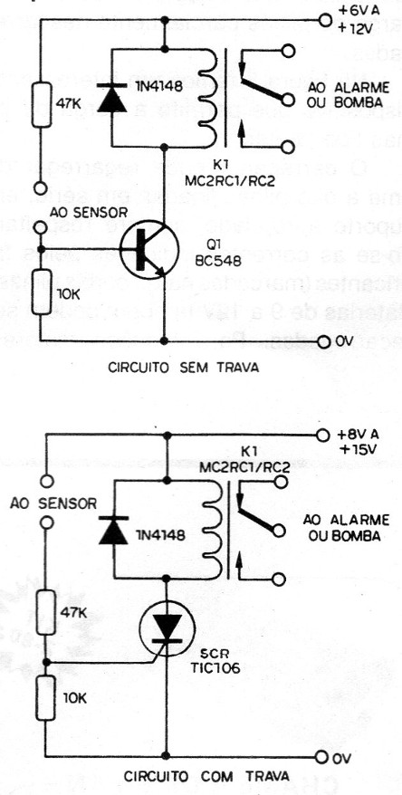 Figura 4 – Circuito para acionamento de relé
