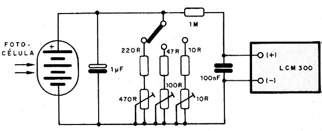    Figura 9 – Circuito para luxômetro
