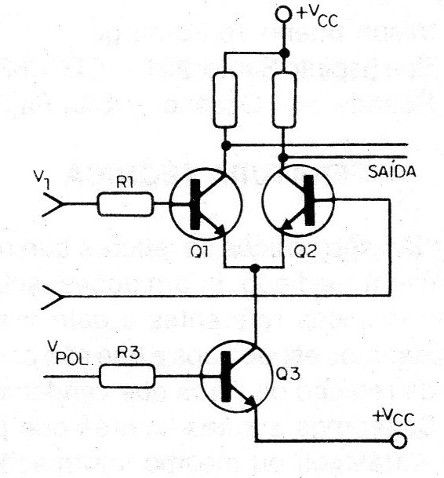    Figura 1 – Circuito típico de um amplificador de vídeo
