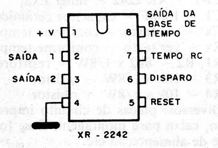 Figura 1 – Pinagem do XR 2242
Figura 1 – Pinagem do XR 2242
