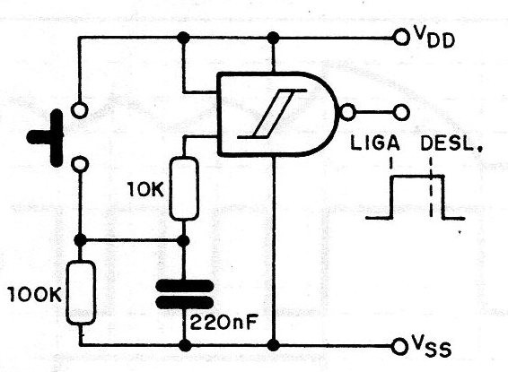 Figura 16 – Outro circuito anti-repique
Figura 16 – Outro circuito anti-repique