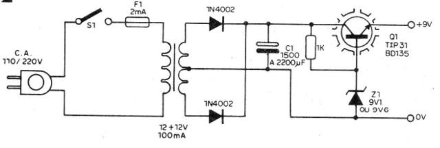    Figura 2 – Fonte para o circuito
