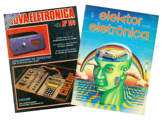 Edições em português das revistas Elektor e Nova Eletrônica
