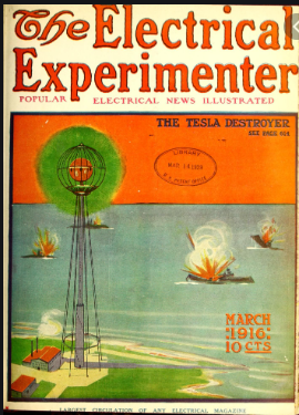 Edição de 196 com artigo de Tesla 
