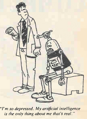 Figura 6 - “Estou tão deprimido. Minha inteligência artificial é a única coisa em mim que é real.”
Figura 6 - “Estou tão deprimido. Minha inteligência artificial é a única coisa em mim que é real.”
