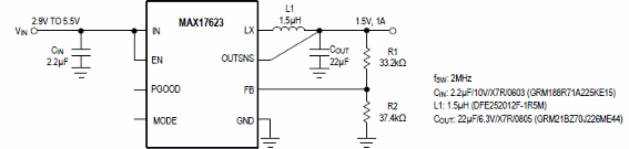 Figura 6 – Circuito de 1,5V x 1A.
Figura 6 – Circuito de 1,5V x 1A.