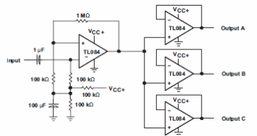 Figura 4 – Amplificador para distribuição de áudio.
