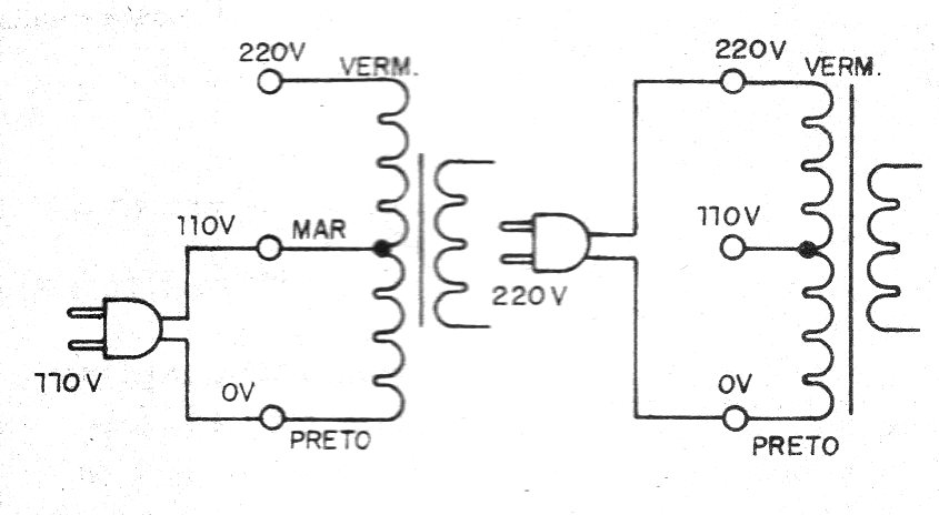    Figura 1 – Ligação dos transformadores de 3 fios
