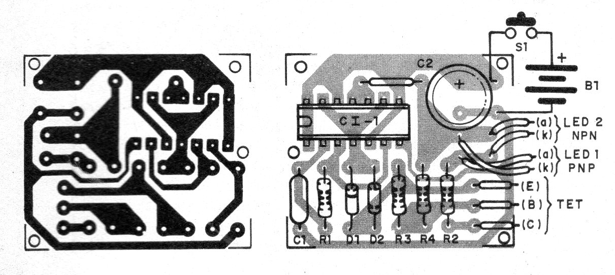    Figura 3 – Placa de circuito impresso para a montagem
