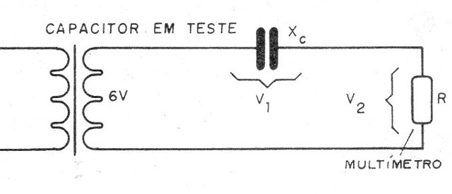 Figura 3 - Descobrindo o valor de um capacitor.
Figura 3 - Descobrindo o valor de um capacitor.