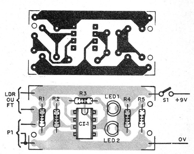 Figura 14 – Placa de circuito impresso para a montagem
Figura 14 – Placa de circuito impresso para a montagem