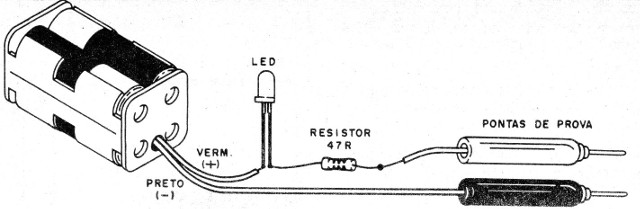    Figura 4 – Provador simples de continuidade
