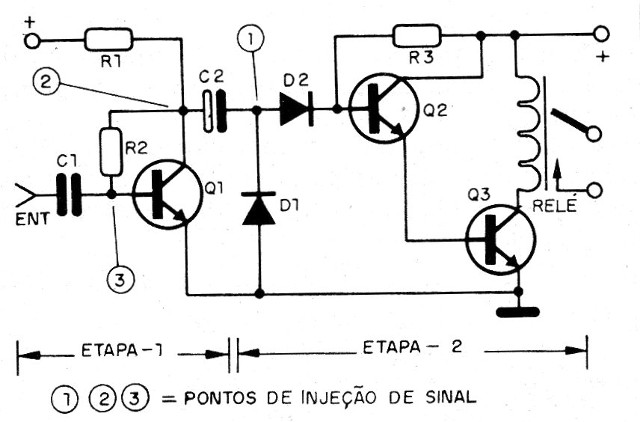Figura 3 – Um relé de áudio
Figura 3 – Um relé de áudio