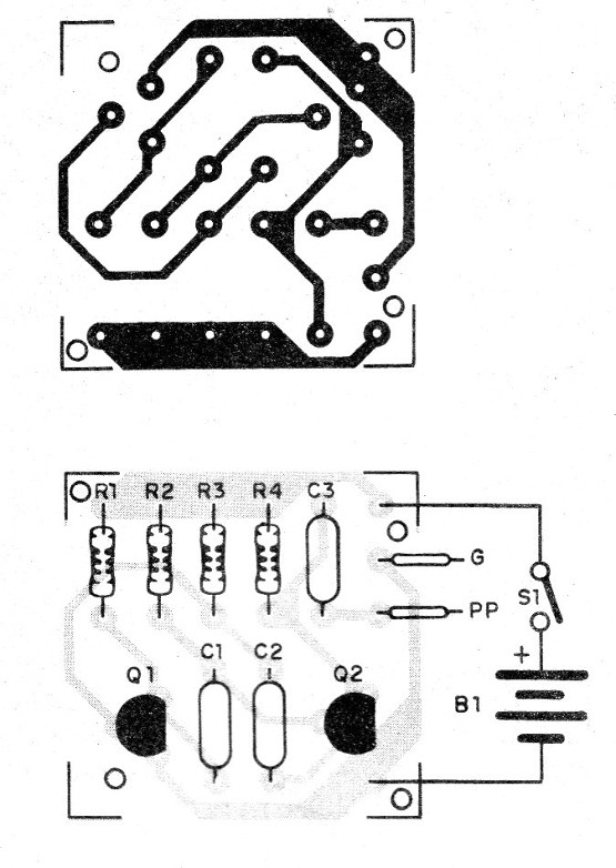 Figura 7 – Placa de circuito impresso para a montagem
Figura 7 – Placa de circuito impresso para a montagem