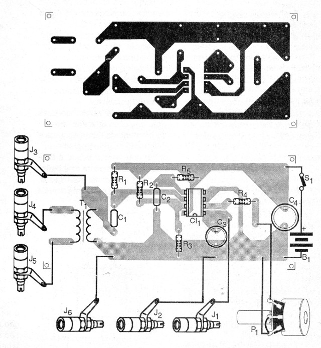 Figura 2 – Placa de circuito impresso para a montagem
Figura 2 – Placa de circuito impresso para a montagem