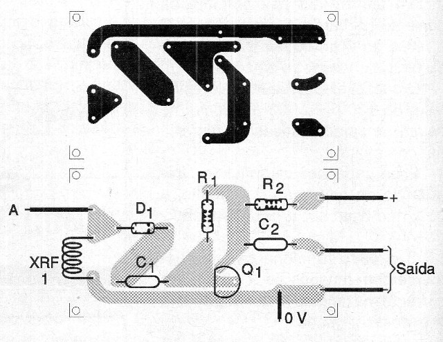 Figura 2 – Placa de circuito impresso para a montagem
Figura 2 – Placa de circuito impresso para a montagem