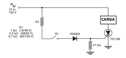 Figura 1 Interruptor ac simples.
Figura 1 Interruptor ac simples.