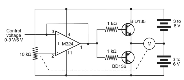 Figura 8 Circuito para o servo feito em casa.
Figura 8 Circuito para o servo feito em casa.