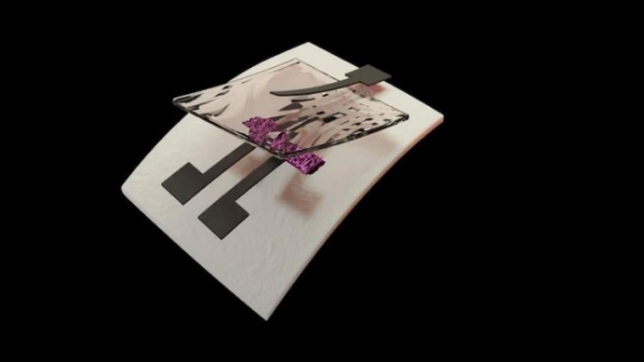 Transistor impresso com carbono em papel – Foto Duke University
Transistor impresso com carbono em papel – Foto Duke University