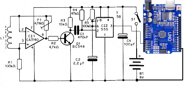 Contando pulsos magnéticos com o Arduino – Na saída ligamos um display
Contando pulsos magnéticos com o Arduino – Na saída ligamos um display