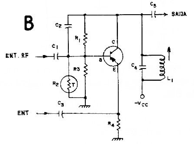 Figura 7 - Modulador de fase usando transistor.
