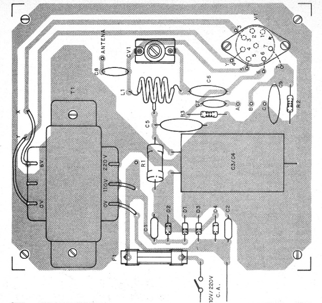 Figura 2 – A placa de circuito impresso
Figura 2 – A placa de circuito impresso