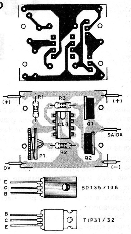 Figura 5 – Placa para a montagem
Figura 5 – Placa para a montagem