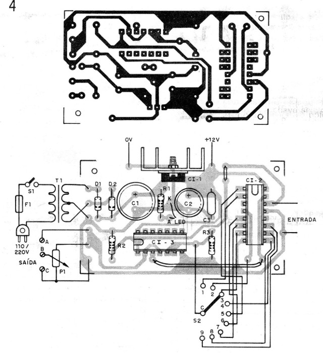Figura 4 – Placa para a montagem
Figura 4 – Placa para a montagem