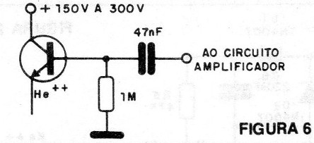 Figura 6 – Usando um transistor como detector
Figura 6 – Usando um transistor como detector