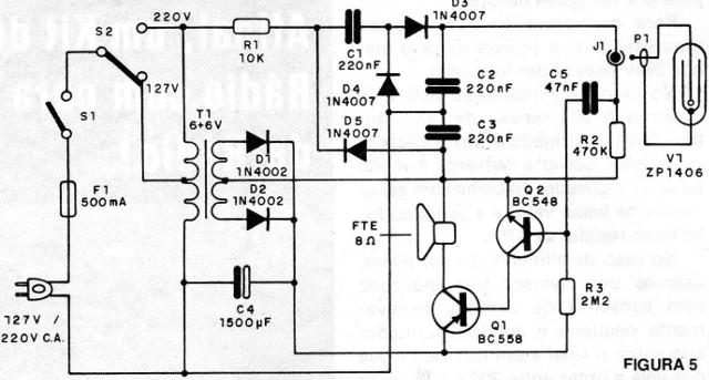 Figura 5 – Diagrama do circuito 1
Figura 5 – Diagrama do circuito 1