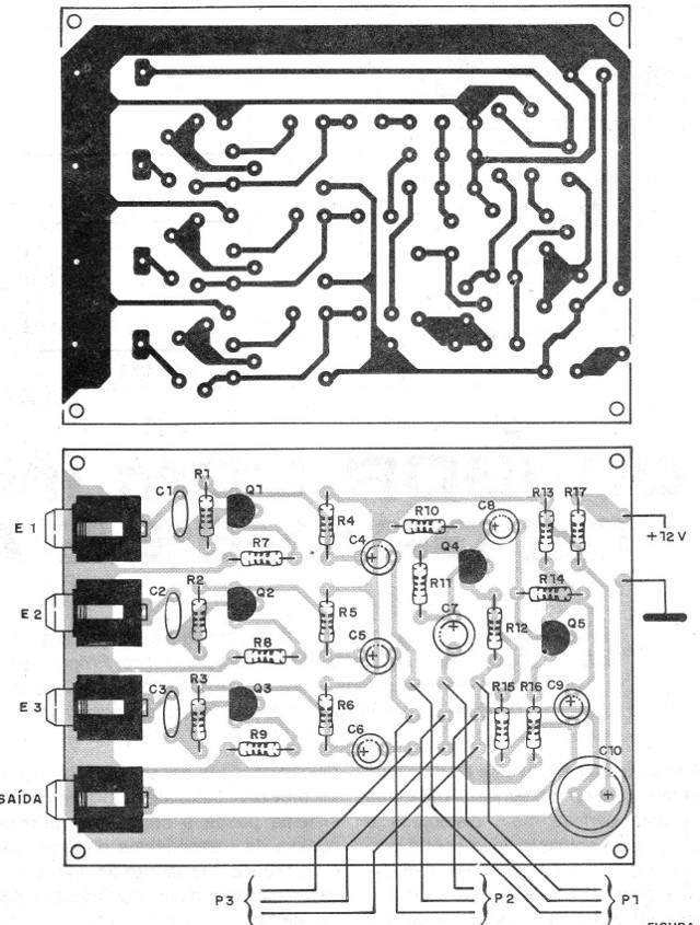 Figura 3 – Placa para a montagem
Figura 3 – Placa para a montagem