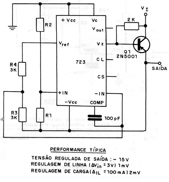 Figura 7 – Regulador negativo
Figura 7 – Regulador negativo