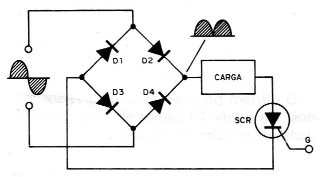 Figura 5 – Usando uma ponte de diodos
Figura 5 – Usando uma ponte de diodos