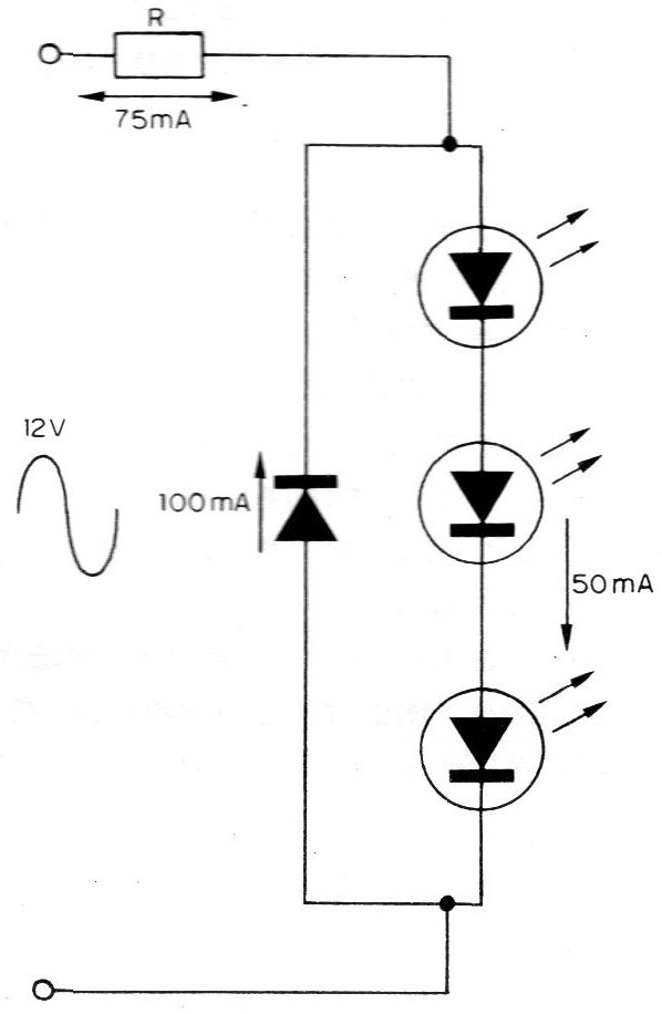 Figura 12 – Circuitos para diversos LEDs
Figura 12 – Circuitos para diversos LEDs