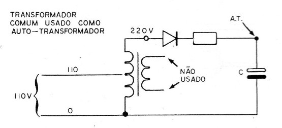 Figura 4 – usando um auto-transformador
Figura 4 – usando um auto-transformador