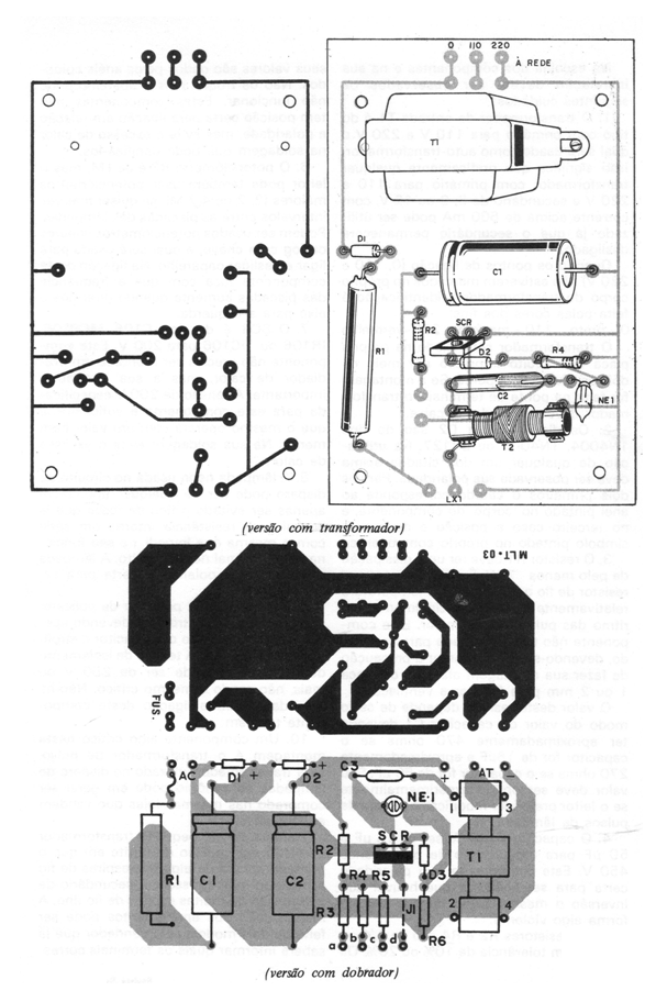 Figura 10 – Placa para a montagem
Figura 10 – Placa para a montagem