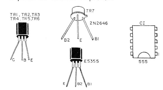 Figura 9 – Pinagem dos transistores
Figura 9 – Pinagem dos transistores