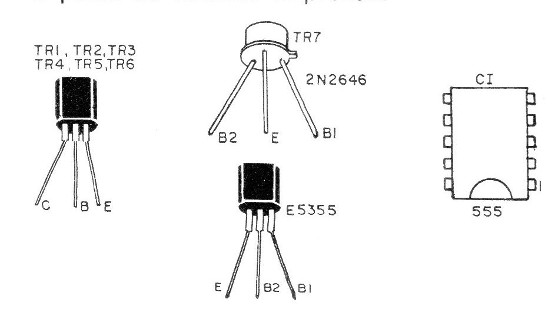 Figura 9 – Pinagem dos transistores
