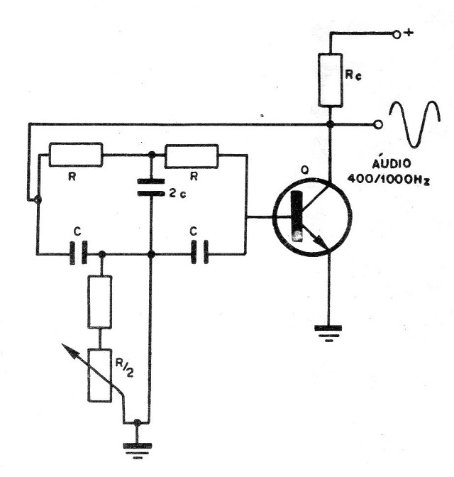 Figura 4 – Oscilador de duplo T
