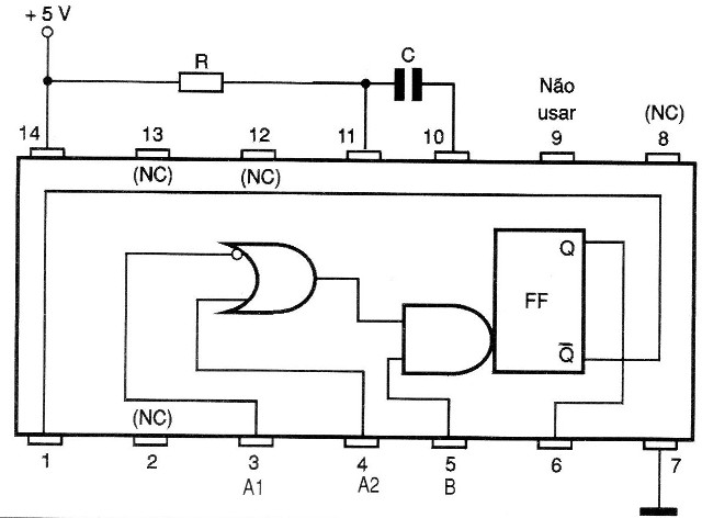 Monoestáveis TTL 74121 74122 e 74123
Monoestáveis TTL 74121 74122 e 74123