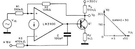 Conheça os Amplificadores Operacionais de Corrente LM3900 - IV
