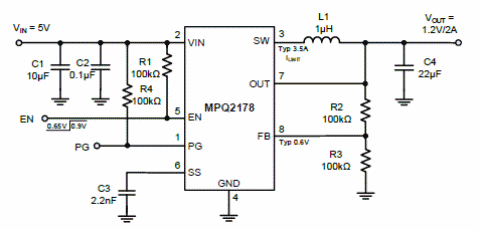 Figura 6 – Regulador de 1,2 V x 2 A
Figura 6 – Regulador de 1,2 V x 2 A