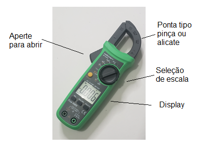 Figura 4 – A ponta de medida do alicate amperométrico
