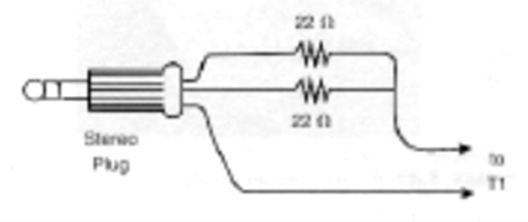 Figura 5 - Usando um receptor estéreo.
Figura 5 - Usando um receptor estéreo.
